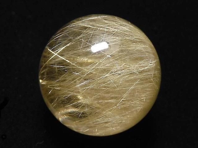 [Video][One of a kind] Rutilated Quartz AAA- Sphere, Round 20.5mm 1pc NO.12