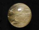[Video][One of a kind] Rutilated Quartz AAA- Sphere, Round 20.5mm 1pc NO.12
