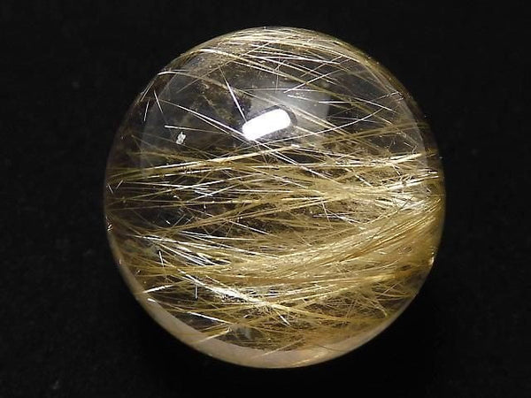 [Video][One of a kind] Rutilated Quartz AAA- Sphere, Round 20.5mm 1pc NO.13