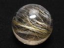 [Video][One of a kind] Rutilated Quartz AAA- Sphere, Round 21.5mm 1pc NO.18