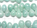 [Video] Amazonite AA++ Drop (Smooth) half or 1strand beads (aprx.7inch/18cm)