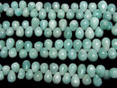 [Video] Amazonite AA++ Drop (Smooth) half or 1strand beads (aprx.7inch/18cm)