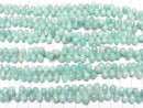 [Video] Amazonite AA++ Drop (Smooth) half or 1strand beads (aprx.7inch/18cm)