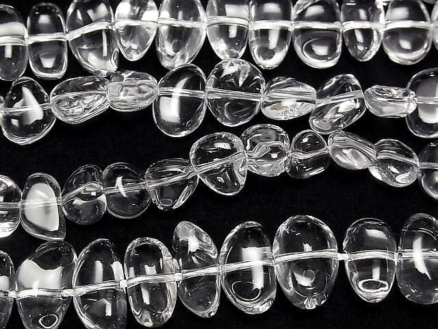 [Video] Crystal AAA Flat Nugget 1strand beads (aprx.15inch/38cm)