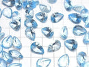 [Video]High Quality Sky Blue Topaz AAA Loose stone Pear shape Concave Cut 10x14mm 1pc