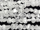 [Video]Cracked Crystal Flat Nugget 1strand beads (aprx.15inch/37cm)
