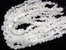 [Video]Cracked Crystal Flat Nugget 1strand beads (aprx.15inch/37cm)