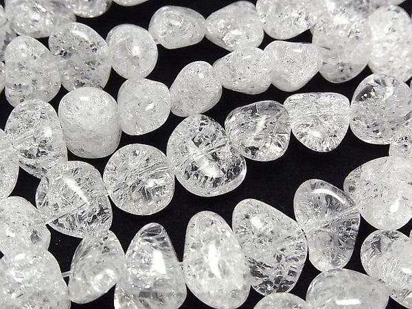 [Video]Cracked Crystal Nugget 1strand beads (aprx.15inch/37cm)