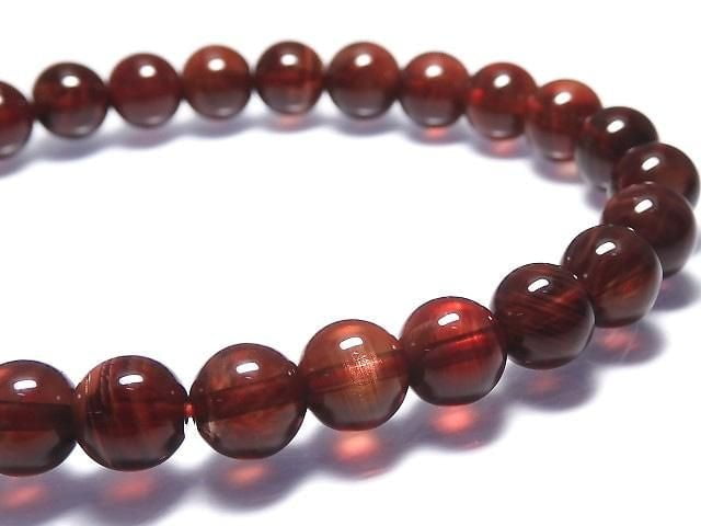 [Video][One of a kind] High Quality Tibetan Andesine AAA Round 7mm Bracelet NO.11