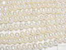 [Video] Fresh Water Pearl AA++ Potato 5-6mm White 1strand beads (aprx.15inch/37cm)