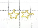 Silver925 Star Charm 12x10.5mm [Pure Silver Finish] [Rhodium Plated] [18KGP] 3pcs