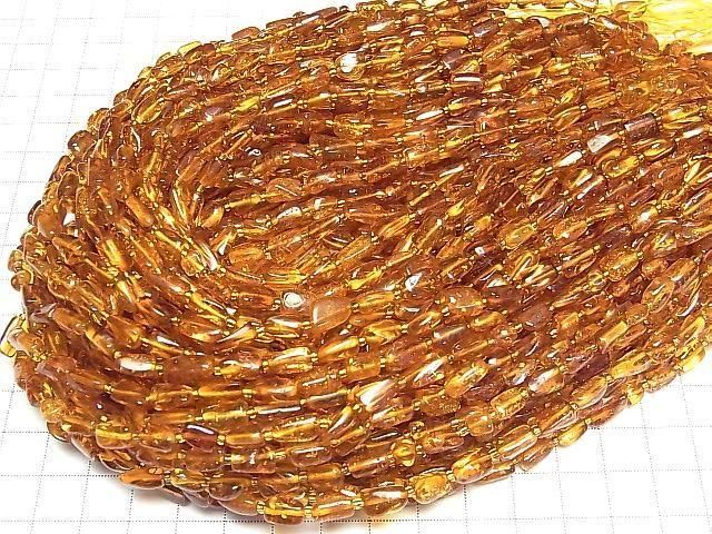 Baltic Amber Tube-Nugget 1strand beads (aprx.13inch/32cm)