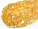 [Video] Baltic Amber Flat Nugget [Yellow] 1 strand beads (aprx.14inch/35cm)