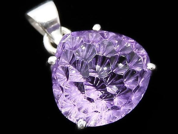 [Video][One of a kind] High Quality Amethyst AAA Pendant Silver925 NO.43