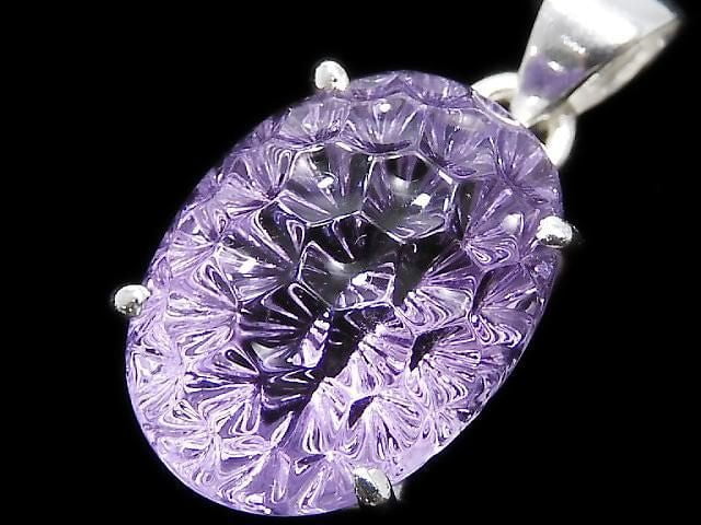[Video][One of a kind] High Quality Amethyst AAA Pendant Silver925 NO.46
