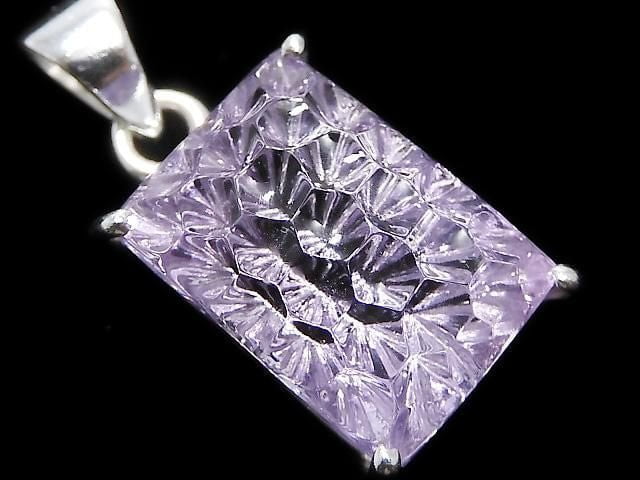[Video][One of a kind] High Quality Amethyst AAA Pendant Silver925 NO.47