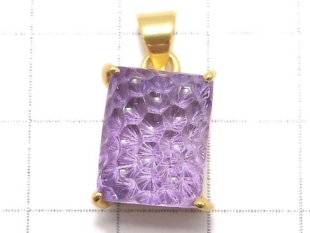 [Video][One of a kind] High Quality Amethyst AAA Pendant 18KGP NO.57