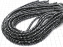 [Video]Hematite Faceted Button Rondelle 6x6x2.5mm 1strand beads (aprx.15inch/37cm)