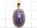 [Video][One of a kind] Charoite AAA Pendant 18KGP NO.26
