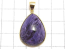 [Video][One of a kind] Charoite AAA Pendant 18KGP NO.27
