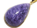 [Video][One of a kind] Charoite AAA Pendant 18KGP NO.30