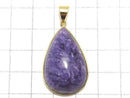 [Video][One of a kind] Charoite AAA Pendant 18KGP NO.30