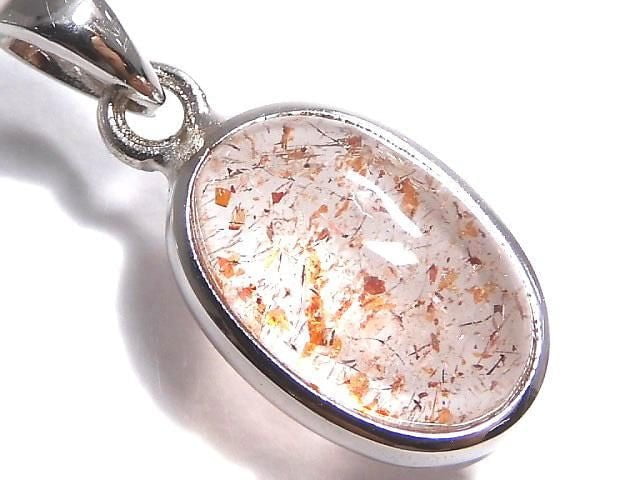 [Video][One of a kind] High Quality Lepidocrocite in Quartz AAA Pendant Silver925 NO.122