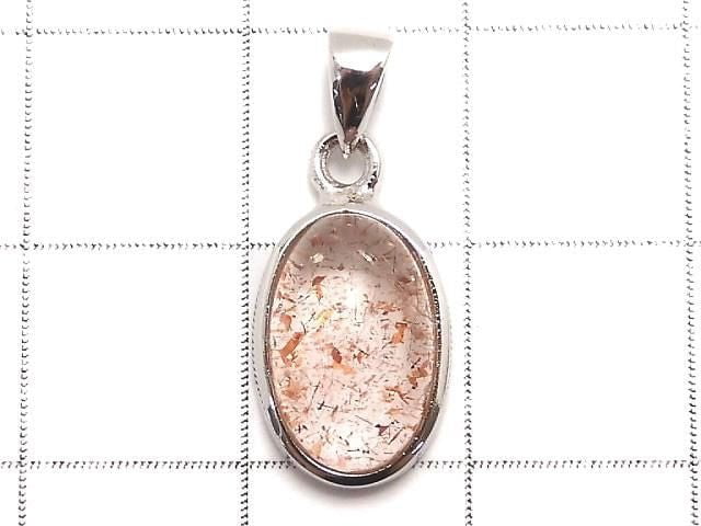[Video][One of a kind] High Quality Lepidocrocite in Quartz AAA Pendant Silver925 NO.122