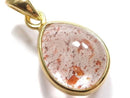 [Video][One of a kind] High Quality Lepidocrocite in Quartz AAA Pendant 18KGP NO.125
