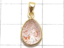 [Video][One of a kind] High Quality Lepidocrocite in Quartz AAA Pendant 18KGP NO.125