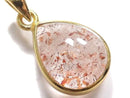 [Video][One of a kind] High Quality Lepidocrocite in Quartz AAA Pendant 18KGP NO.127