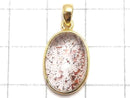 [Video][One of a kind] High Quality Lepidocrocite in Quartz AAA Pendant 18KGP NO.130