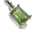 [Video][One of a kind] Green Tourmaline AAA- Faceted Pendant Silver925 NO.21
