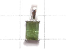 [Video][One of a kind] Green Tourmaline AAA- Faceted Pendant Silver925 NO.21