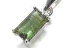 [Video][One of a kind] Green Tourmaline AAA- Faceted Pendant Silver925 NO.25