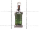 [Video][One of a kind] Green Tourmaline AAA- Faceted Pendant Silver925 NO.25