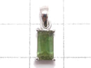 [Video][One of a kind] Green Tourmaline AAA- Faceted Pendant Silver925 NO.26