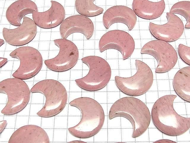[Video]Siliceous Schist Moon motif 32x28mm 2pcs