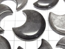 [Video] Silver Obsidian Moon Motif 32x28mm 2pcs