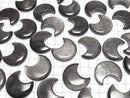 [Video] Silver Obsidian Moon Motif 32x28mm 2pcs