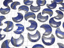 [Video]Lapislazuli AA Moon motif 32x28mm 2pcs