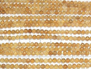 [Video] High Quality! Citrine AA+ Faceted Round 4mm 1strand beads (aprx.15inch/37cm)