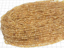 [Video] High Quality! Citrine AA+ Faceted Round 4mm 1strand beads (aprx.15inch/37cm)