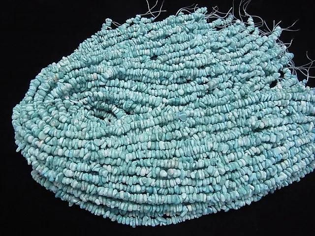 [Video]Arizona Sleeping Beauty Turquoise Chips (Small Nugget) half or 1strand (Approx 37mm)
