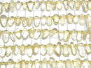 [Video]Lemon Quartz AA++ Nugget Top Side Drilled Hole half or 1strand beads (aprx.15inch/36cm)