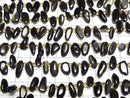 [Video] Golden Obsidian AA++ Nugget Top Side Drilled Hole 1strand beads (approx. 15 inches/36 cm)