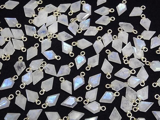 [Video] Rainbow Moonstone Arrows Head 9x7mm Charms (2pcs)