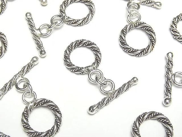 Karen Silver Double Twist Toggle 14mm (1 pair)