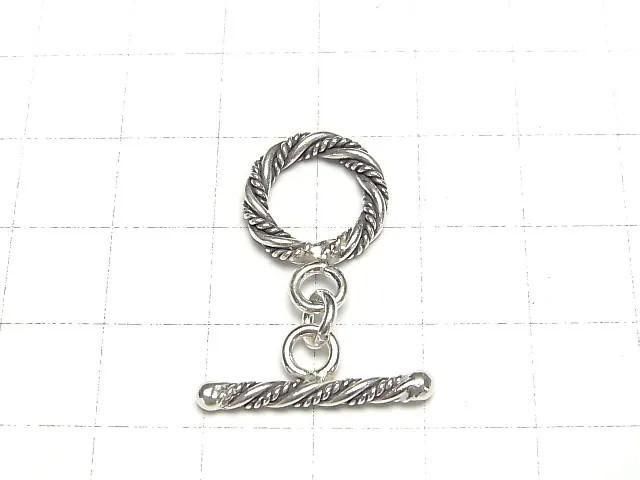 Karen Silver Double Twist Toggle 14mm (1 pair)