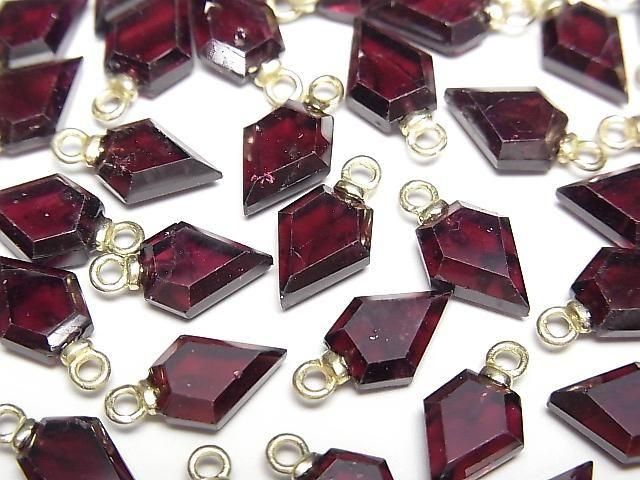 [Video] Garnet Arrows Head 9x7mm Charm (2pcs)